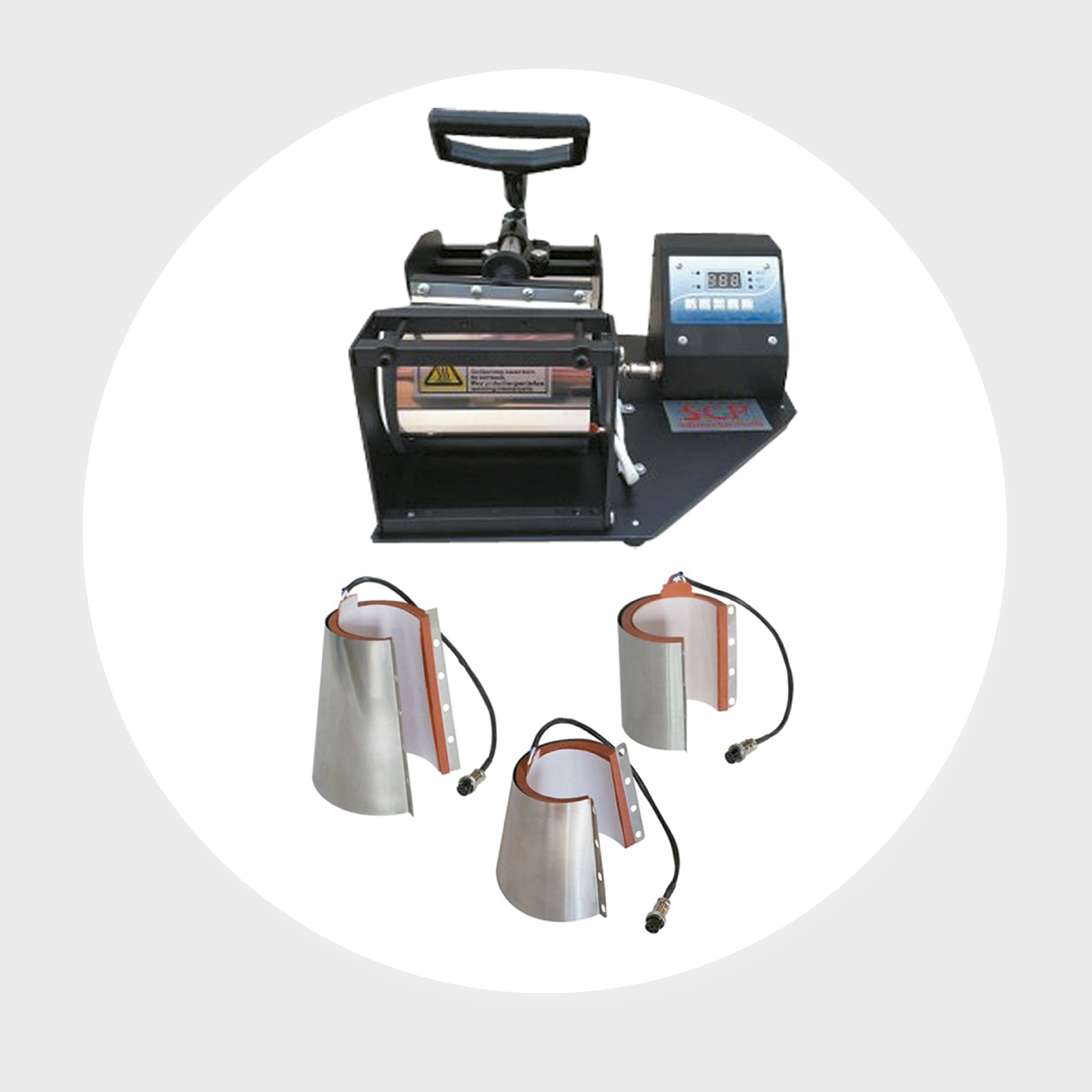 Máquina de prensa de tazas 4 en 1 Máquina de prensa de calor para  sublimación de tazas de café, máquina de sublimación de calor con  protección contra